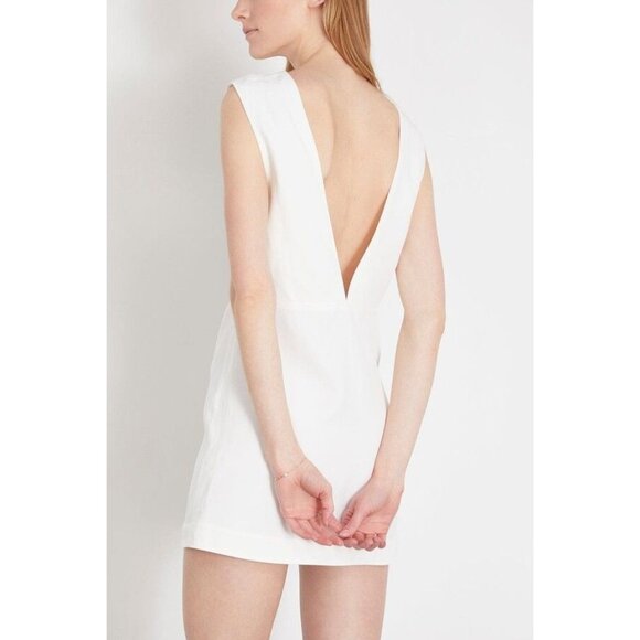 Loulou Studio Hoya Sleeveless Dress in Ivory Medium New Womens Mini backless - Picture 1 of 14